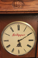 Very Rare Dr. Pepper 100 Original Years 1885-1985 Large 39 1/2" Wooden Wall Clock