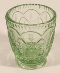 Antique 1930s Federal Glass 3" Green Uranium Depression Glass Cup