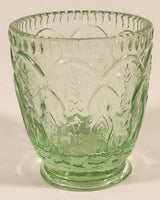Antique 1930s Federal Glass 3" Green Uranium Depression Glass Cup