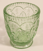 Antique 1930s Federal Glass 3" Green Uranium Depression Glass Cup