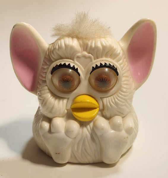 1998 McDonald's Tiger Electronics Furby White 3" Plastic Toy Figure