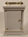 WR White Carriage Style Mantle Desk Clock Made in West Germany