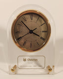 Chevron Canada 60th Anniversary 1935 - 1995 Clear Acrylic Desk Clock