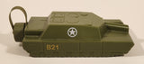 Barbuzzo B21 Olive Green Army Tank Shaped Plastic Drink Flask