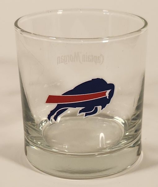 Captain Morgan NFL Buffalo Bills Football Team 3 1/2" Clear Glass Cup