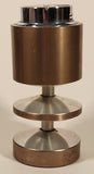 Vintage 1970 Sarome Japan Space Age Design Gold Finish 5 3/8" Table Top Lighter