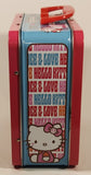 2010 Pressman Toy Corporation Sanrio Hello Kitty Peace Love Tin Metal Lunch Box