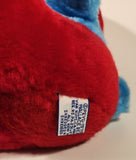 1979 Wallace Berrie Peyo Schleich The Smurfs Papa Smurf Sitting 10" Tall Stuffed Toy Plush