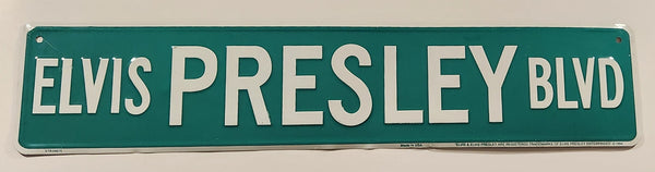1994 EPE Elvis Presley Blvd 5" x 24" Embossed Tin Metal Street Sign