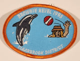 Girl Guides Canada Brownie Revel 1998 Clearbrook District 2 5/8" x 3 1/2" Embroidered Fabric Patch Badge