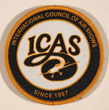 ICAS Since 1967 International Council Of Air Shows 3" Embroidered Fabric Patch Badge