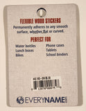 Everyname 100% Real Wood Stickers Hide And Seek World Champion 2" x 2" Wood Sticker Badge New in Package
