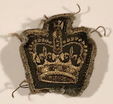 Canadian Army Warrant Officer III Crown 1 1/2" x 1 3/4" Embroidered Fabric Patch Badge