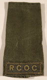 Royal Canadian Army RCOC Ordnance Corps 2 1/2" x 4 1/4" Shoulder Title Epaulet Fabric Patch Badge