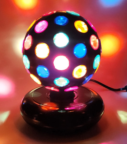 Intertek Rotating Multi Colored Disco Ball Party Light Model T00225