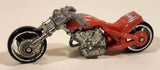 2000 Hot Wheels First Editions Blast Lane Motorcycle Metalflake Orange Die Cast Toy Motorbike Vehicle