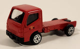 Unknown Brand Isuzu Elf or Mitsubishi Fuso Canter Fire Truck Red Die Cast Toy Car Vehicle