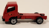 Unknown Brand Isuzu Elf or Mitsubishi Fuso Canter Fire Truck Red Die Cast Toy Car Vehicle