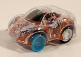 GO! Sports Car Speed Clear and Orange Pull Back Plastic Toy Car Vehicle