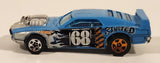 2010 Hot Wheels Demolition Derby Rivited Light Blue Die Cast Toy Car Vehicle