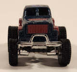 Fleer Collectible NHL Vancouver Canucks Ice Hockey Team Lifted 1997 Ford Truck Dark Blue and Red Pull Back Die Cast Toy Car Vehicle