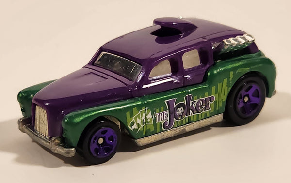 2019 Hot Wheels Batman Cockney Cab II Taxi The Joker Green & Purple Die Cast Toy Car Vehicle