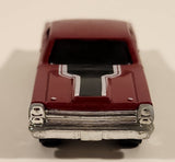 2010 Hot Wheels Muscle Mania '66 Ford Fairlane GT Metalflake Dark Red Die Cast Toy Car Vehicle