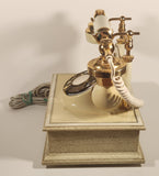 Vintage BC Tel French Victorian Style Cherubs Wood Based Rotary Telephone