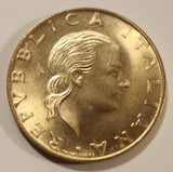 1998 Italy 200 Lire Bronzital Metal Coin