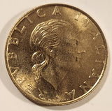 1998 Italy 200 Lire Bronzital Metal Coin