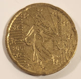 2001 France Euro 20 Cent Nordic Gold Copper Alloy Metal Coin