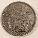 1957 Spain 5 Pesetas Copper-Nickel Metal Coin