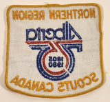 Scouts Canada Alberta 1905-1980 Northern Region Embroidered Fabric Patch Badge