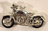 Motorcycle Hanging Chrome Silver Look Resin Christmas Tree Ornament