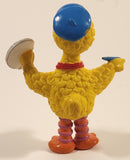 Vintage Applause Sesame Street Big Bird as Painter Artist 3 3/4" Tall PVC Toy Figure Broken Paint Brush