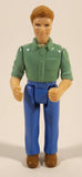 Fisher Price Loving Family Sweet Streets Man Light Green Shirt Blue Pants 3" Tall Toy Figure