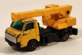 Vintage 1978 Tomica No. 49 Isuzu Elf FF Mypack Crane Truck Yellow 1/72 Scale Die Cast Toy Car Vehicle