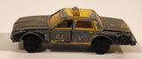 Vintage Majorette No. 240 Chevrolet Impala 444 Taxi Cab Black and Yellow 1/69 Scale Die Cast Toy Car Vehicle