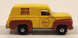 2022 Matchbox 1955 Ford F-100 Panel Delivery Truck Shell X-100 Motor Oil Yellow Die Cast Toy Car Vehicle