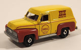 2022 Matchbox 1955 Ford F-100 Panel Delivery Truck Shell X-100 Motor Oil Yellow Die Cast Toy Car Vehicle