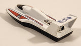 1998 Hot Wheels Police Squad Hydroplane Harbor Patrol White Die Cast Toy Speed Boat Vehicle