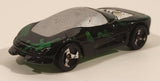 1998 Hot Wheels Tech Tone Series Buick Wildcat Black and Metallic Green Die Cast Toy Car Vehicle