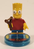 2015 Lego Dimensions The Simpsons Bart Simpson Figure on Base with Slingshot 71211