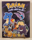 Scorpio Posters Nintendo Pokemon Gotta catch 'em all! Mixed Characters 7 3/4" x 9 3/4" Hardboard Wood Wall Plaque Poster
