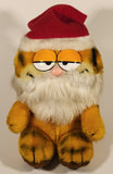 1978, 1981 R. Dakin Garfield Santa Claus Hat 8" Stuffed Plush Toy