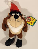 1992 McDonald's Warner Bros. Looney Tunes Taz Tasmanian Devil with Santa Hat 10" Tall Stuffed Character Plush Toy with Tag