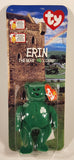 1999 McDonald's Ty Beanie Babies Erin The Bear Green 5" Tall Plush Stuffed Animal Toy New in Package