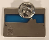 U.S.S. Midway Aircraft Carrier Blue Stained Glass Style Enamel Metal Lapel Pin