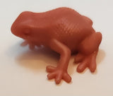 Peach Orange Colored Frog 1" Rubber Toy Figure