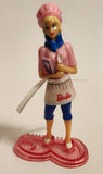2013 Kinder Surprise Barbie Baker 2 3/4" Plastic Toy Figure with Base